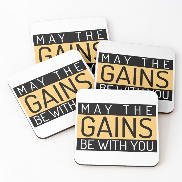 Item preview,  Famous quote May the Gains be with you designed and sold by deluxis.