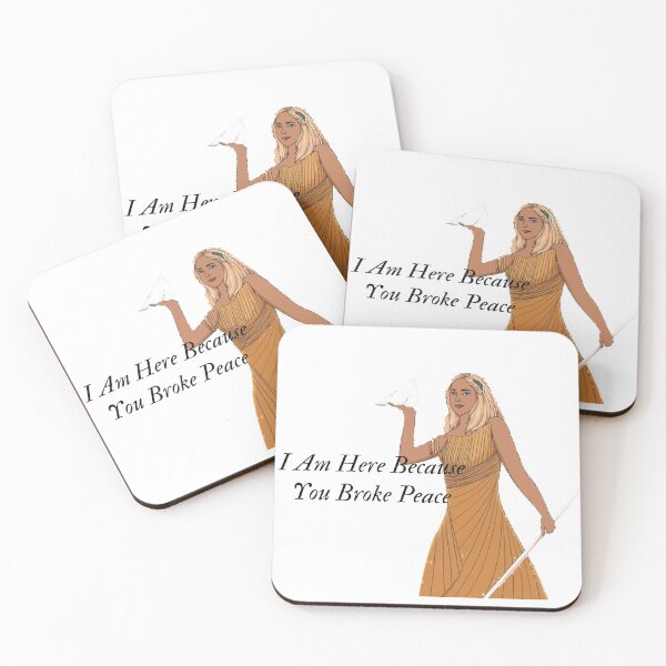 Item preview, I Am Here Because You Broke Something - greek goddes - goddes of peace text design designed and sold by UnseenCreations.