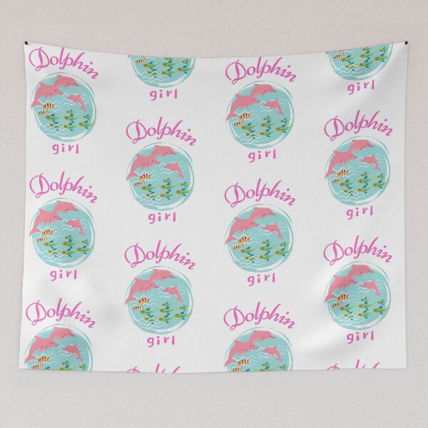 Item preview, Pink Dolphin girl designed and sold by BronikowskiART.