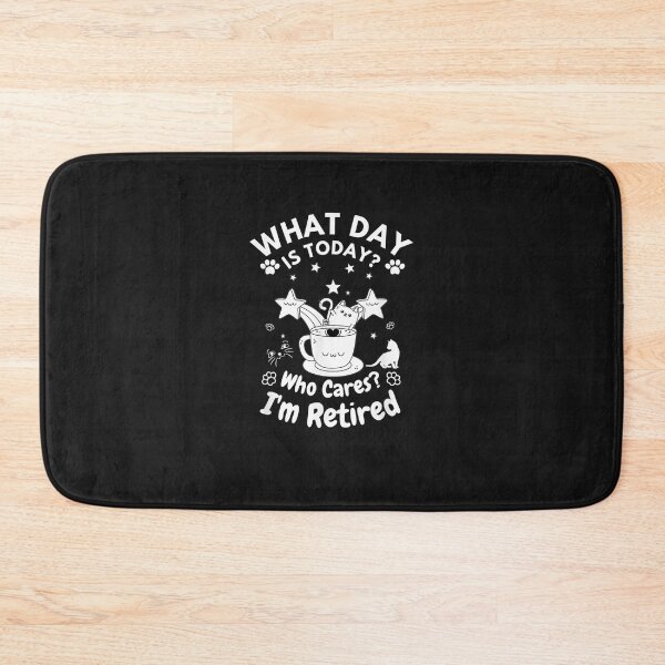 Item preview, What Day Is Today Who Cares I'm Retired, Cat Coffee Lovers T-Shirt designed and sold by shop luisant.