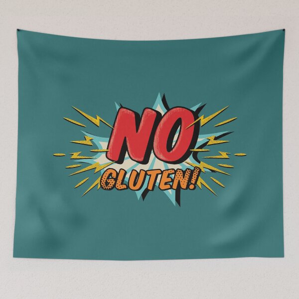 Item preview, No Gluten Message - Comics Style - Retro designed and sold by DKdesigns27.