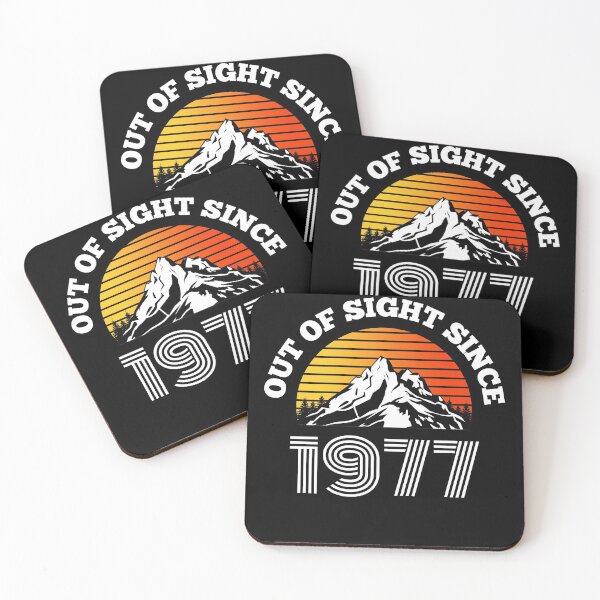 Item preview, Vintage Out Of Sight Since 1977 Birth Year Mountains designed and sold by RGRamsey.