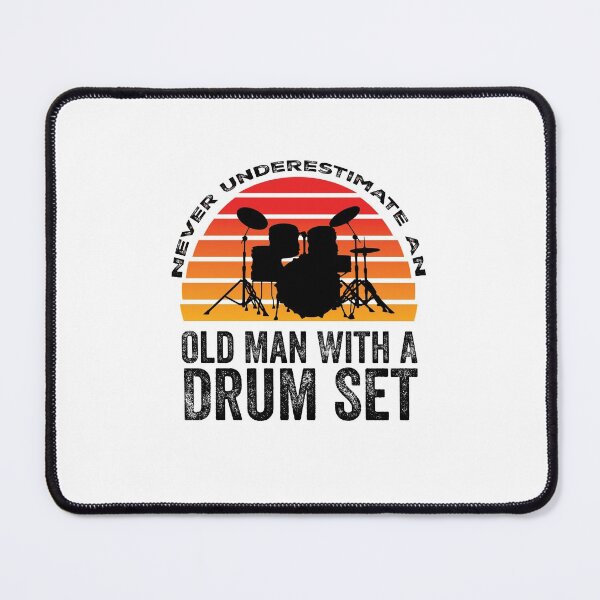 Item preview, Never Underestimate An Old Man With A Drum Set, Cool Drummer Art designed and sold by happy gift art.