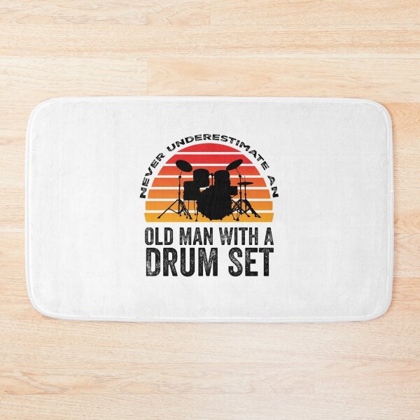 Item preview, Never Underestimate An Old Man With A Drum Set, Cool Drummer Art designed and sold by happy gift art.