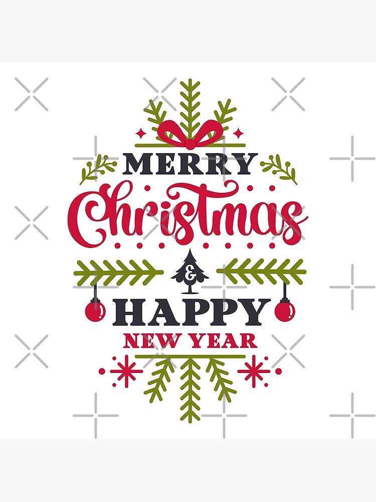 Merry Christmas and Happy New Year Poster for Sale by ReeianLifestyle