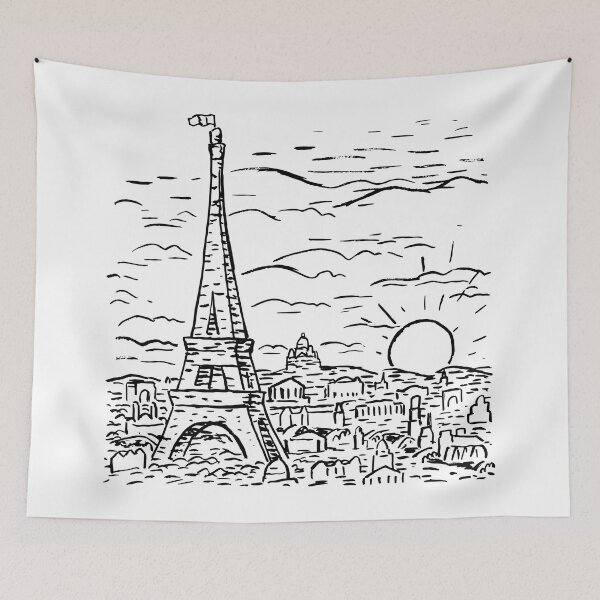 Item preview, Paris city sketch designed and sold by SweetLog.