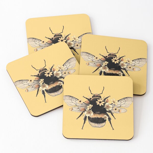 Item preview, Valspar DELIGHTFUL MOON Yellow Bee designed and sold by AuraTherapeia.