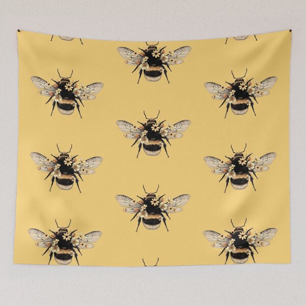 Item preview, Valspar DELIGHTFUL MOON Yellow Bee designed and sold by AuraTherapeia.