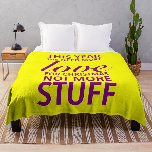Item preview, This year we need more love for Christmas, not more stuff - Motivational Slogan Words designed and sold by Delandor.