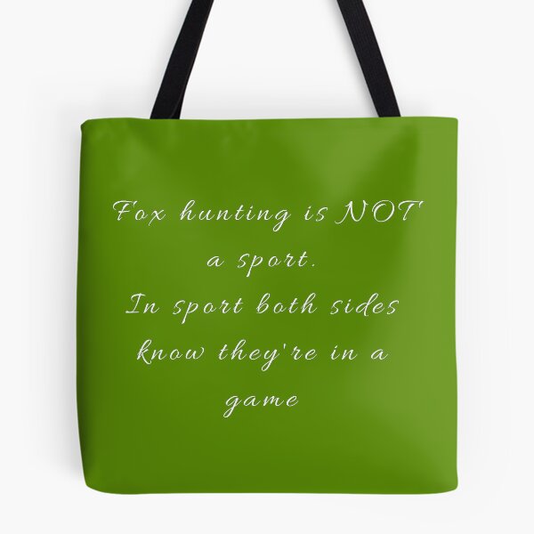 Item preview, Black and white fox hunting is not a sport designed and sold by LukjanovArt.