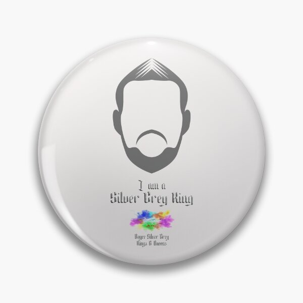 Item preview,     I am a Silver Grey king Man's face portrait [White] designed and sold by markyboyce247.
