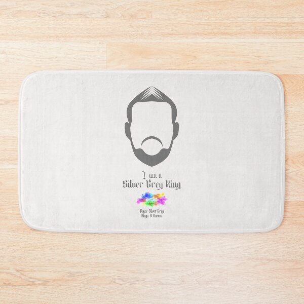 Item preview,     I am a Silver Grey king Man's face portrait [White] designed and sold by markyboyce247.