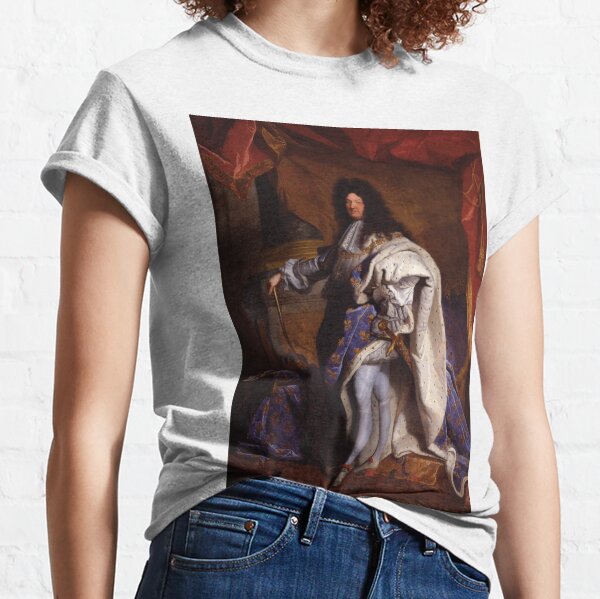 Fun Summer Retro History T-shirt. Sun King. Louis XIV. 