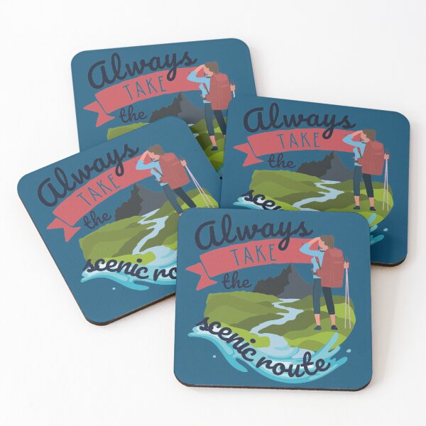 Item preview, Always Take The Scenic Route - Hiking In The Mountains - #4 designed and sold by WildBerryMount.