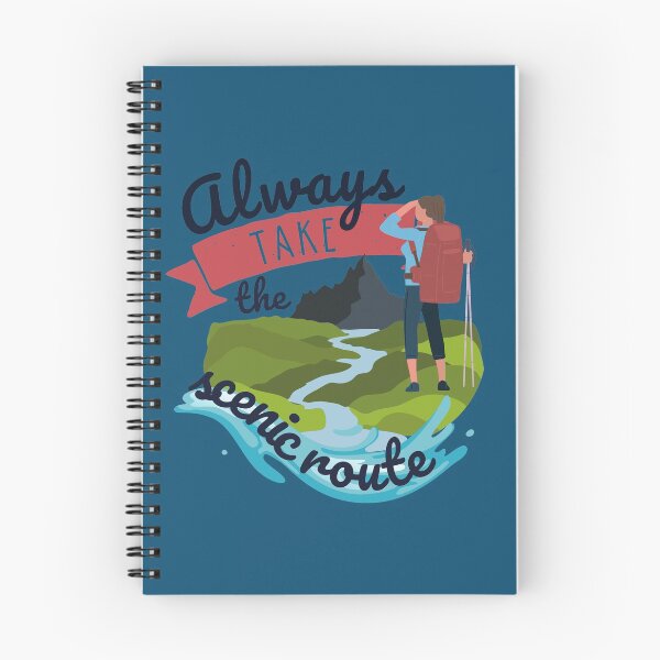 Item preview, Always Take The Scenic Route - Hiking In The Mountains - #4 designed and sold by WildBerryMount.