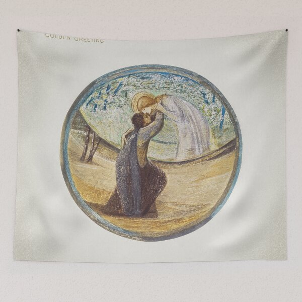 Item preview, Golden Greeting Sir Edward Burne Jones painting designed and sold by UsedToBeStatue.