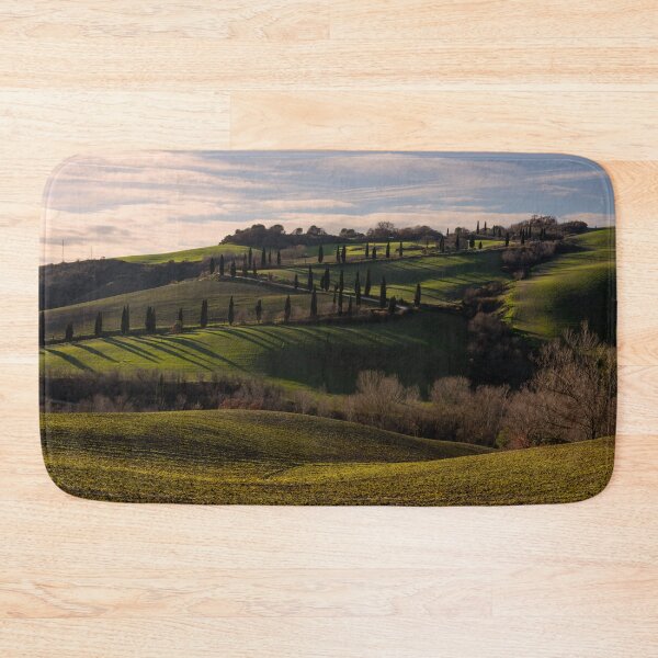 Item preview, Cyprus trees lining and Etruscan Road, La Foce, Tuscany, Itlay designed and sold by AndrewJonesFoto.