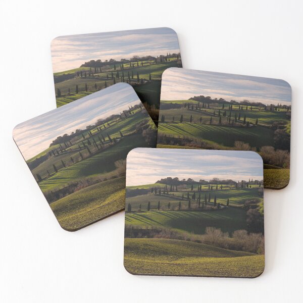 Item preview, Cyprus trees lining and Etruscan Road, La Foce, Tuscany, Itlay designed and sold by AndrewJonesFoto.