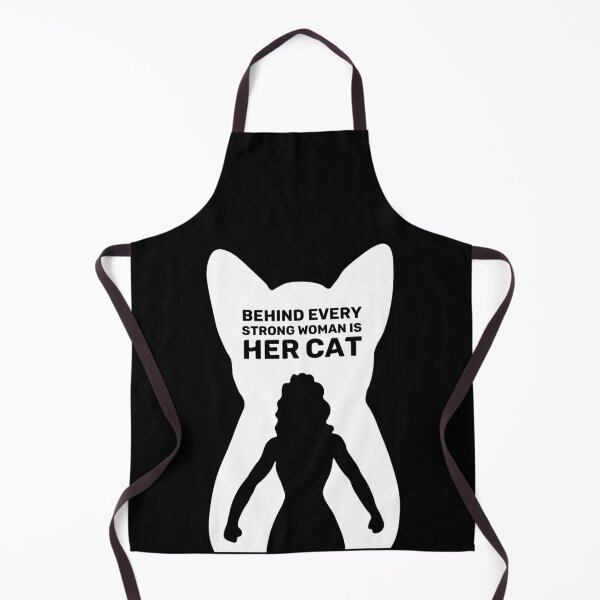 Item preview, Behind Every Strong Woman is Her Cat | Black designed and sold by Wintre2.