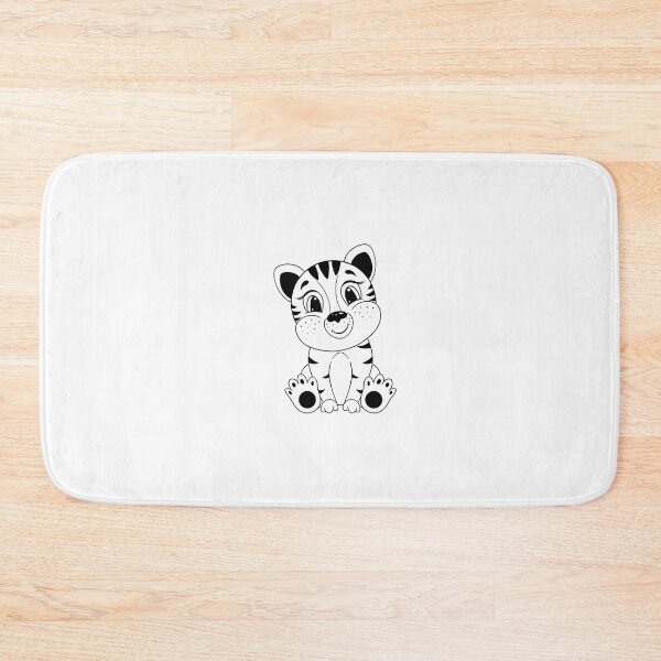 Item preview, Black and white tiger cub designed and sold by Iris777.