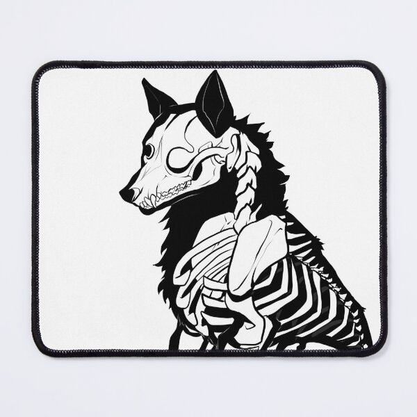 Item preview, Wolf skeleton silhouette designed and sold by ZoruCreations.