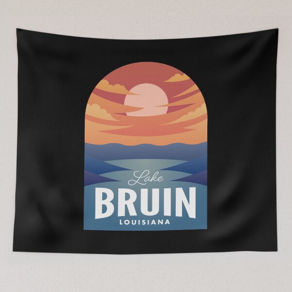 Item preview, Lake Bruin LA Retro Sunset designed and sold by HalpinDesign.