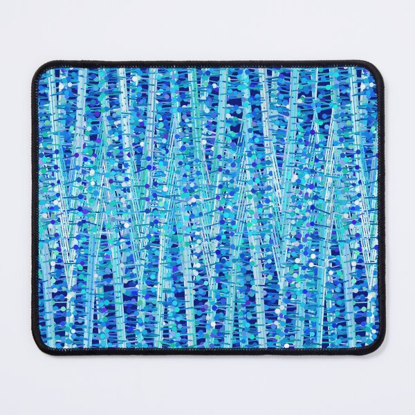 Item preview, Satin Stripes and Dots Abstract, Cobalt Blue  designed and sold by Marymarice.