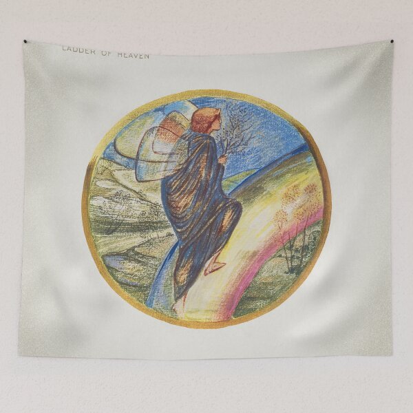Item preview, Ladder Of Heaven Sir Edward Burne Jones painting designed and sold by UsedToBeStatue.