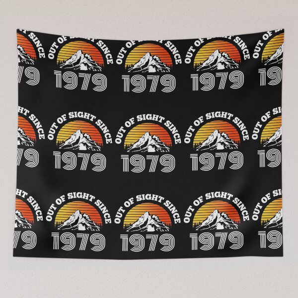 Item preview, Vintage Out Of Sight Since 1979 Birth Year Mountains designed and sold by RGRamsey.