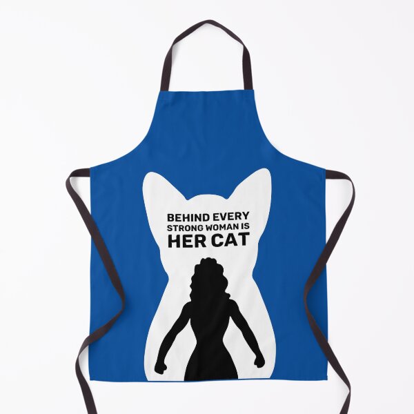 Item preview, Behind Every Strong Woman is Her Cat | Royal Blue designed and sold by Wintre2.