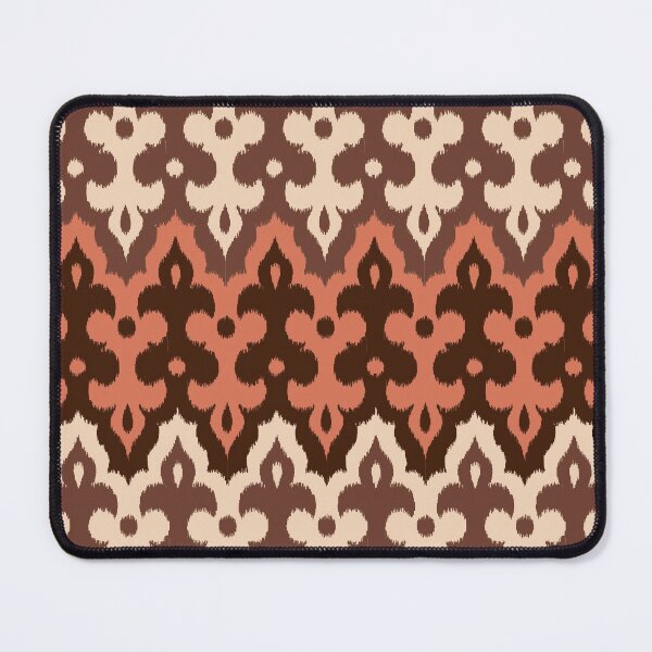 Item preview, Moroccan Ikat Damask, Brown, Taupe and Rust designed and sold by Marymarice.