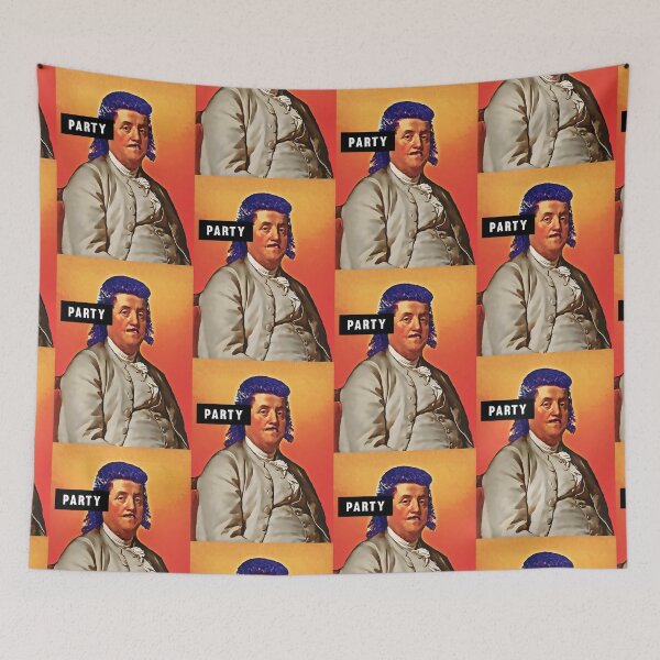 Aperçu de l'œuvre Fête mulet Benjamin Franklin America 80's créée et vendue par Captain-Jackson.