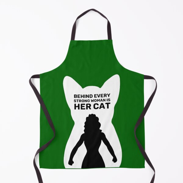 Item preview, Behind Every Strong Woman is Her Cat | Emerald Green designed and sold by Wintre2.