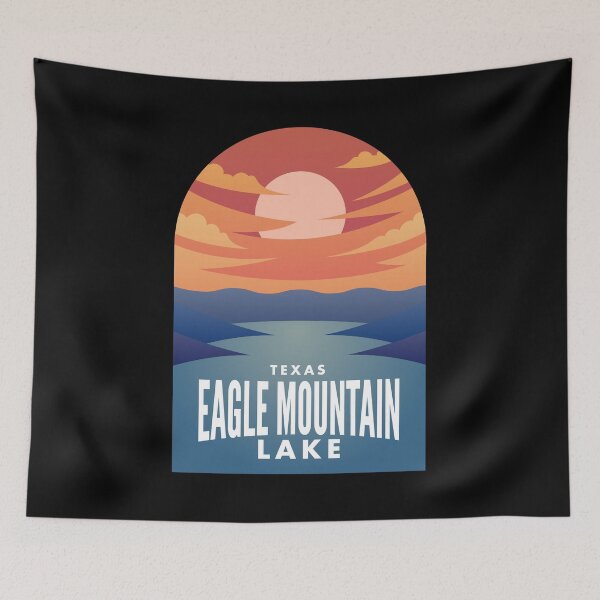 Item preview, Eagle Mountain Lake TX Retro Sunset designed and sold by HalpinDesign.