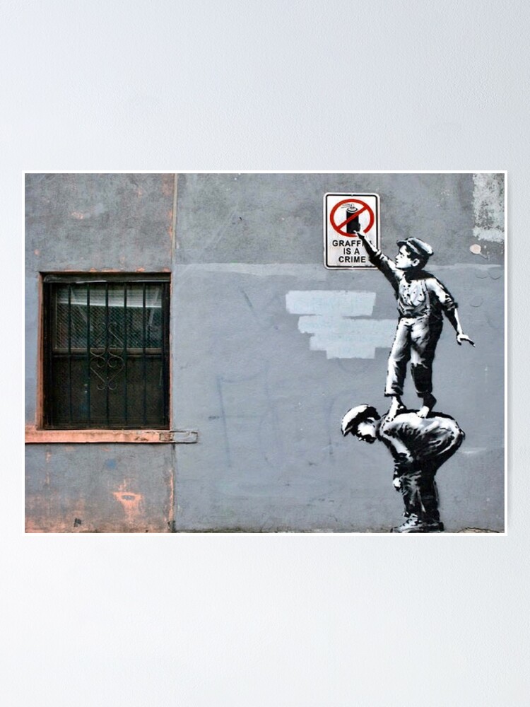 Poster Banksy - Grafitti Is A Crime