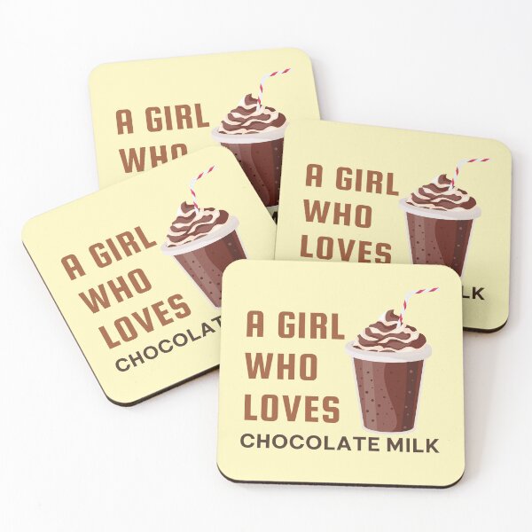 Item preview, A girl who loves chocolate milk designed and sold by 2-Of-A-Kind.