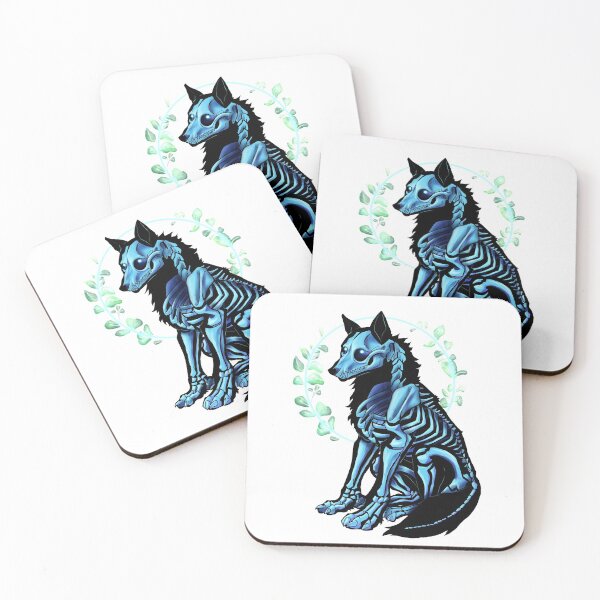 Item preview, Wolf skeleton silhouette designed and sold by ZoruCreations.