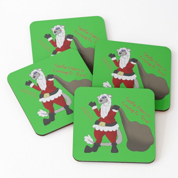 Item preview, Santa Claws Is Coming to Town! designed and sold by AnacondragonArt.