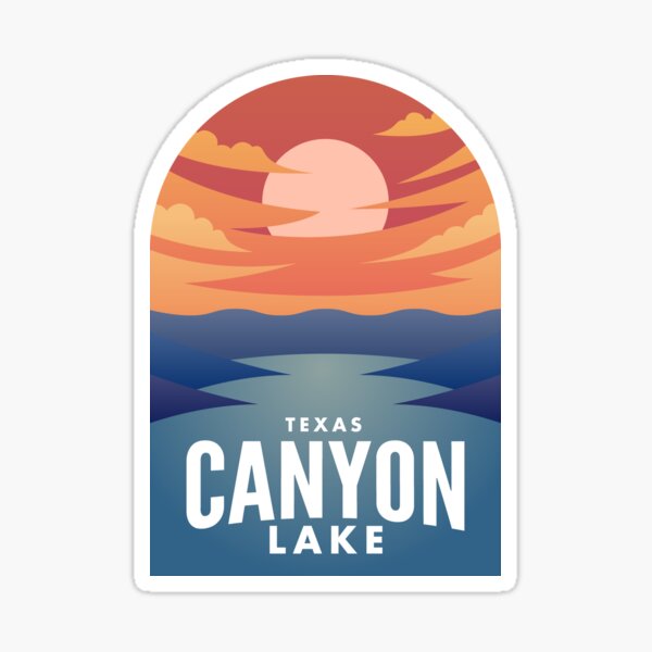 Item preview, Canyon Lake TX Retro Sunset designed and sold by HalpinDesign.