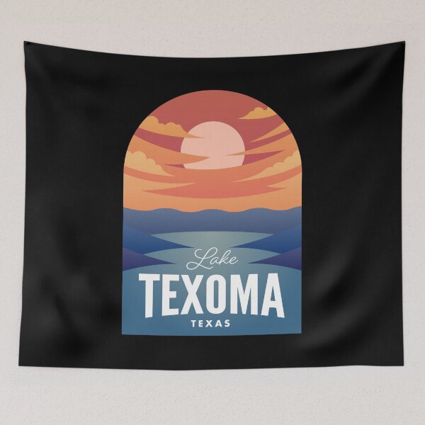 Item preview, Lake Texoma TX Retro Sunset designed and sold by HalpinDesign.