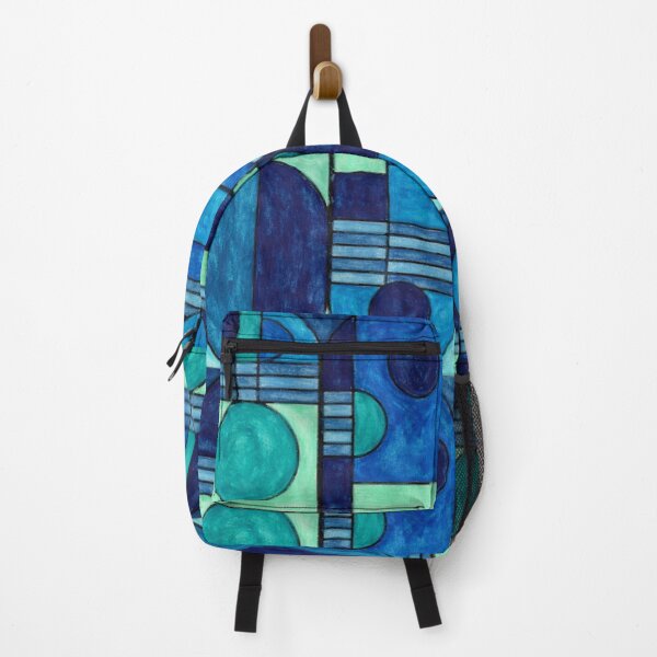Item preview, Coloring of a Bauhaus Motif in blue designed and sold by Mirima.