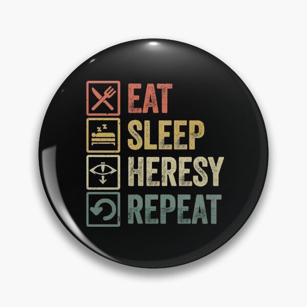 Item preview, Funny eat sleep Heresy repeat retro vintage gift designed and sold by HN-ART.