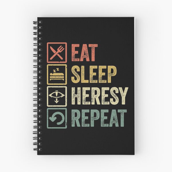 Item preview, Funny eat sleep Heresy repeat retro vintage gift designed and sold by HN-ART.