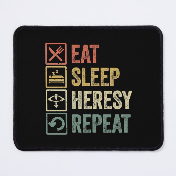 Item preview, Funny eat sleep Heresy repeat retro vintage gift designed and sold by HN-ART.