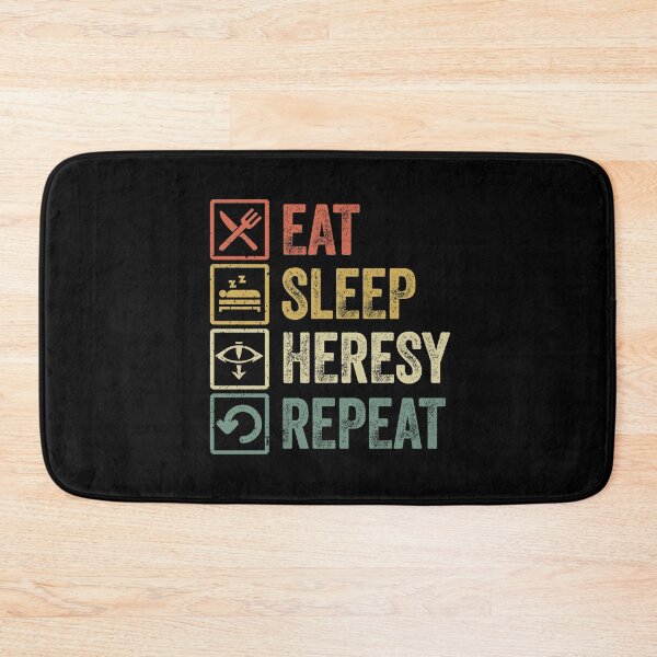 Item preview, Funny eat sleep Heresy repeat retro vintage gift designed and sold by HN-ART.
