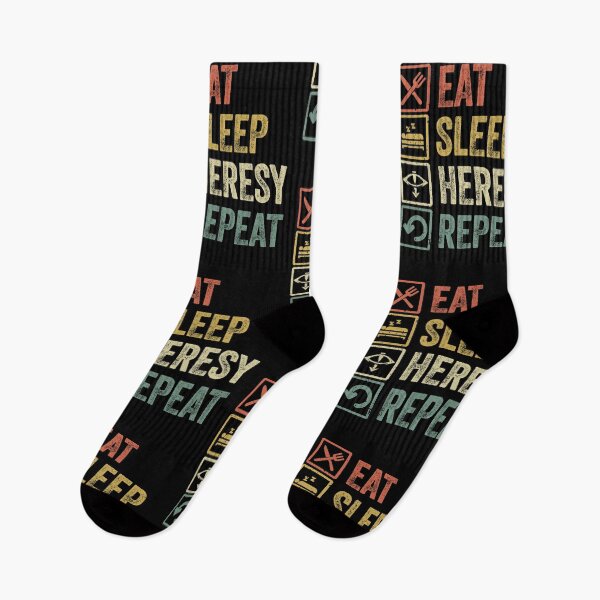 Item preview, Funny eat sleep Heresy repeat retro vintage gift designed and sold by HN-ART.