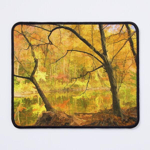 Item preview, Tree-lined Stream in Fall designed and sold by AMacGPhilly.
