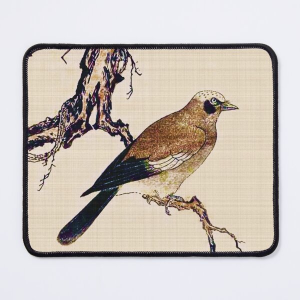 Item preview, Japanese Woodcut of a Finch, Brown and Beige  designed and sold by Marymarice.