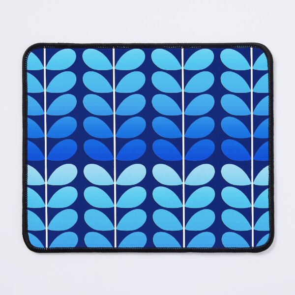 Item preview, Mid-Century Danish Leaves, Navy and Cobalt Blue designed and sold by Marymarice.