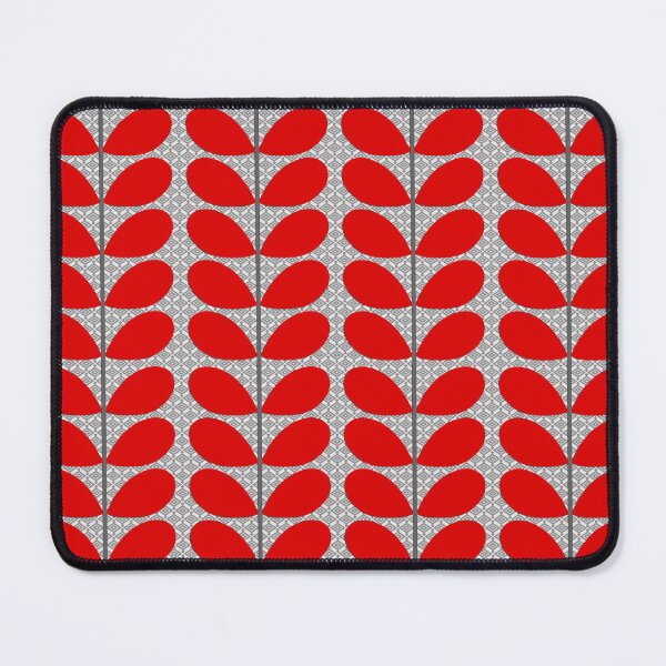 Item preview, Mid-Century Danish Leaves, Deep Red and Gray designed and sold by Marymarice.